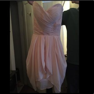 Pink strapless dress
